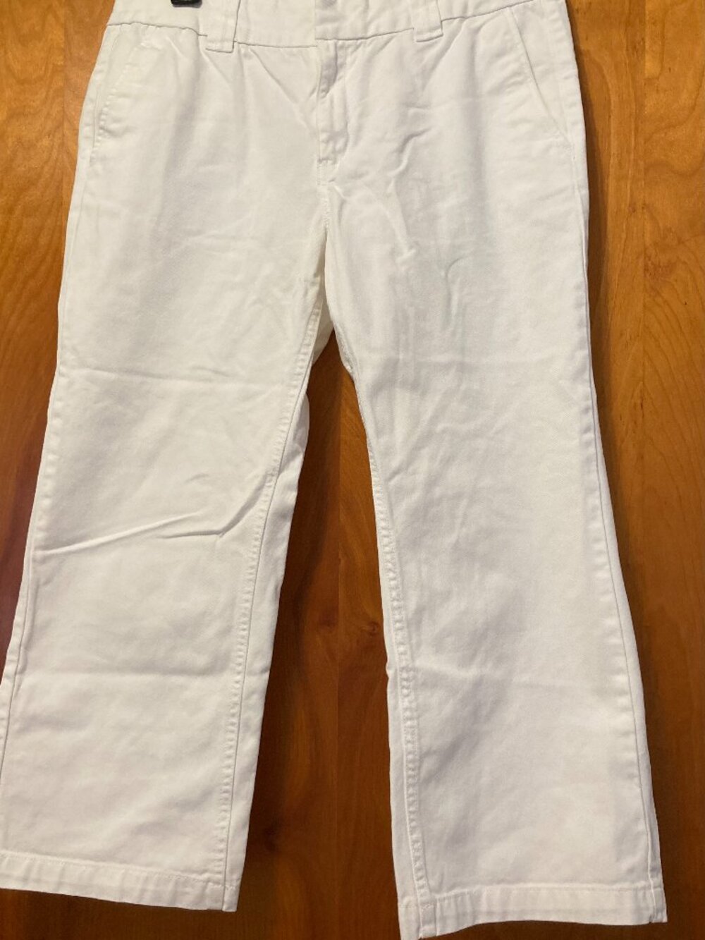 Tommy Hilfiger white cotton wide leg crop size 12